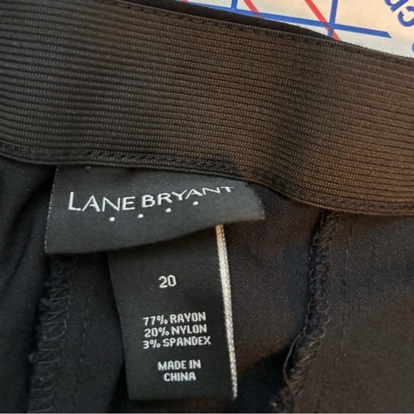 Lane Bryant Black Straight Crop Pants Size 20 - Picture 8 of 9